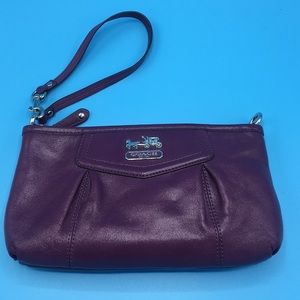 Gorgeous purple Coach wristlet